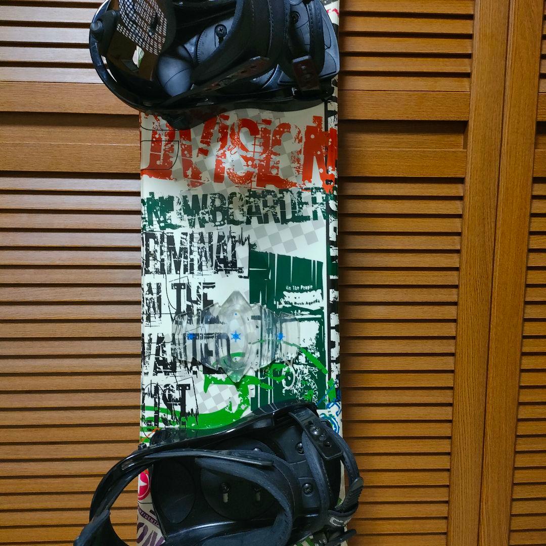 「美品」DIVISIONスノーボード153cm CSB Mサイズ ビンディング付