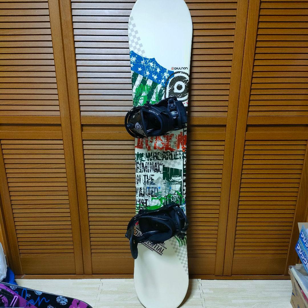 「美品」DIVISIONスノーボード153cm CSB Mサイズ ビンディング付