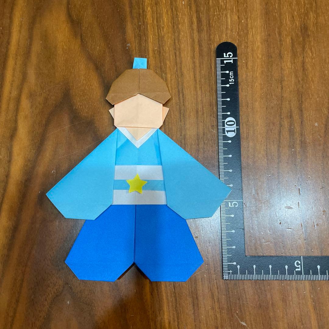 ハンドメイド折り紙　製作パーツ　壁面飾り　七夕飾り　織姫様と彦星様　10枚セット