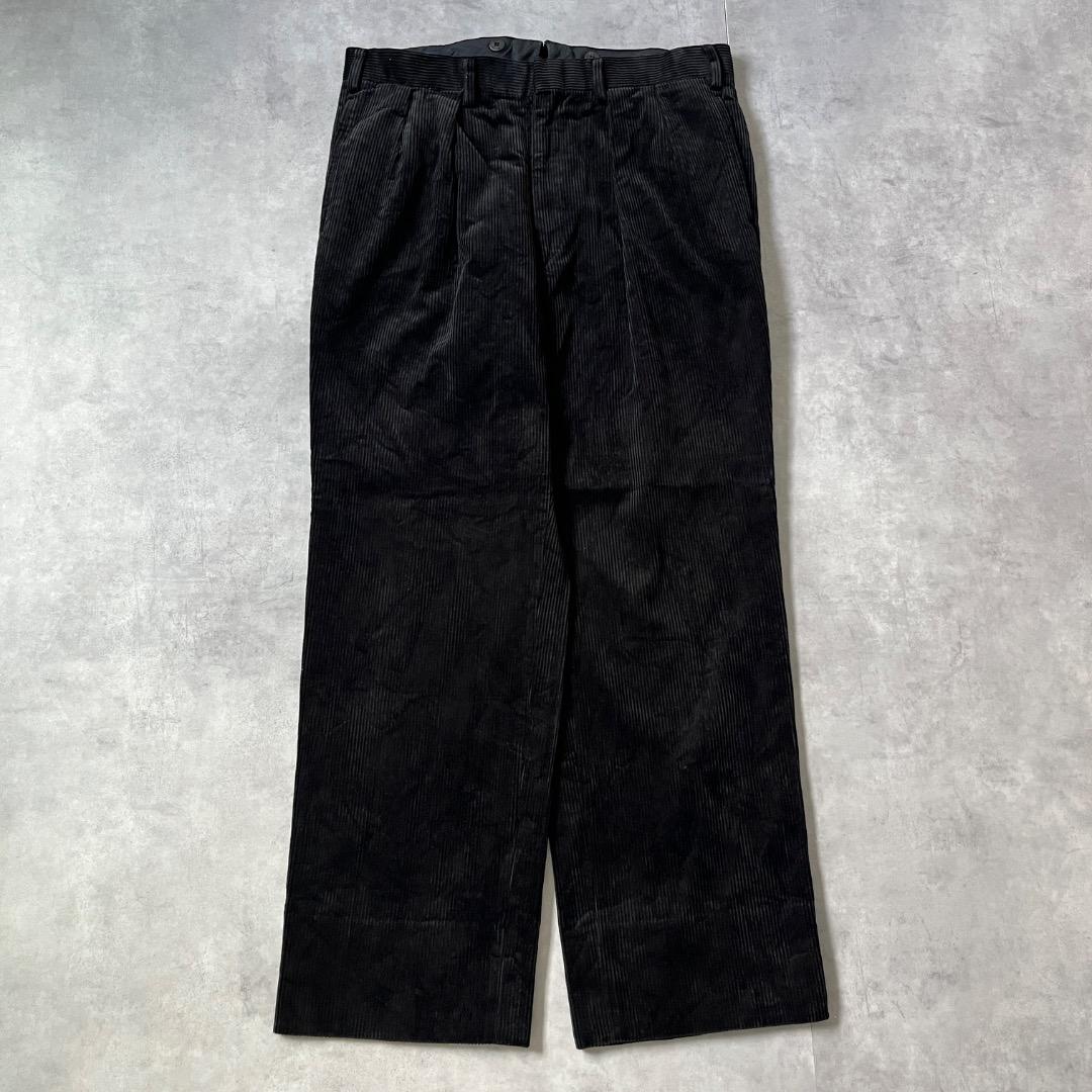ポロバイ ラルフローレン W33 コーデュロイ ポロチノ 古着 黒 17066