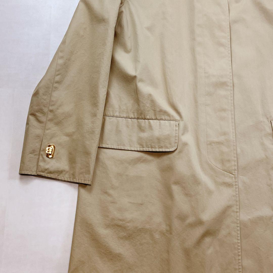 貴重 レア ゴールド金具 バーバリーロンドン スカーフ柄 ステンカラーコート