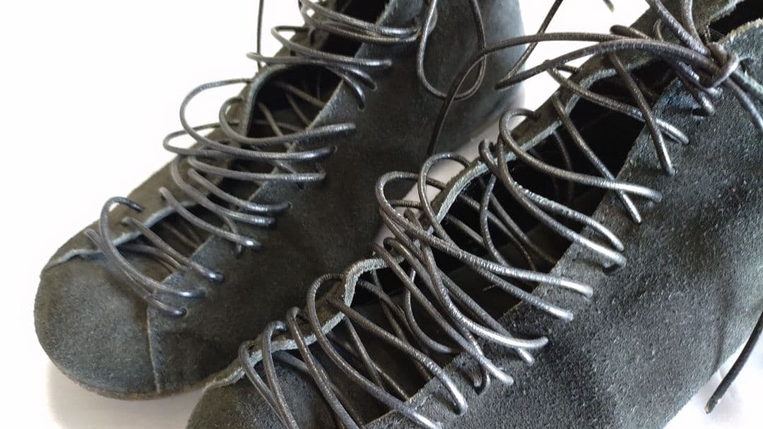 コムデギャルソン 黒 スエード ハイカットブーツ ２３．５cm 【保存袋付き】