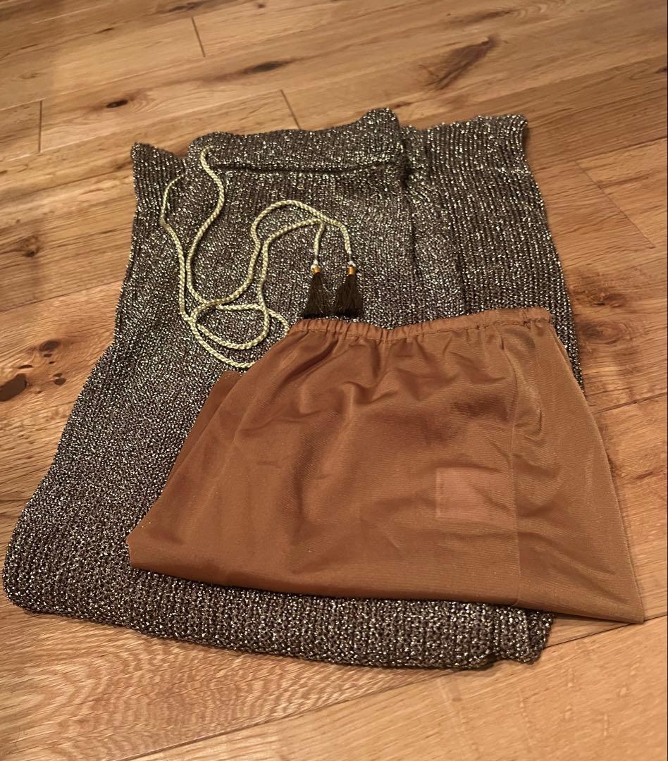NOWOS ラメニットパンツ XSサイズ(M〜L)
