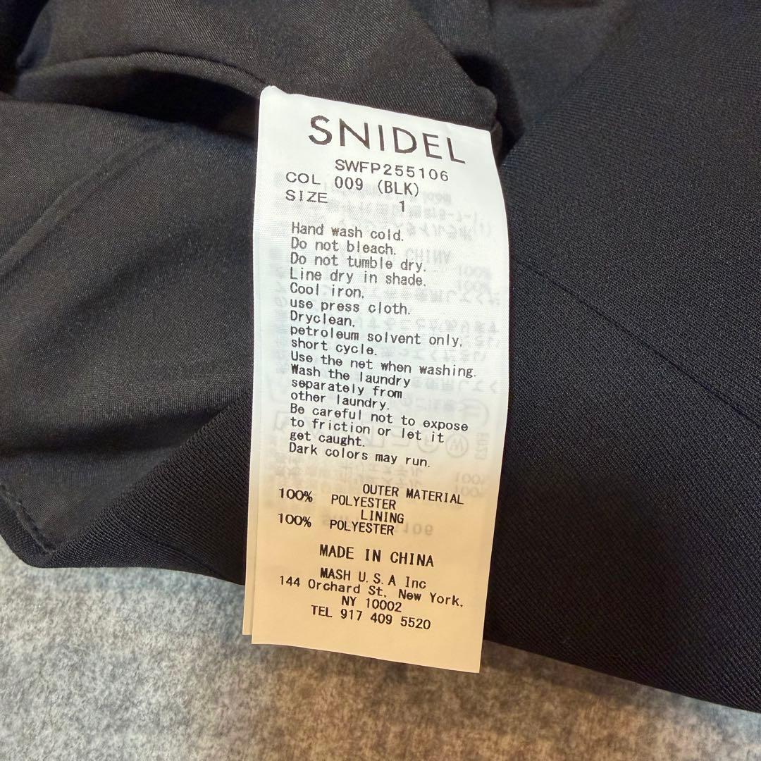 SNIDEL スナイデル　レイヤードフリルミニスカショーパン　ブラック　1サイズ