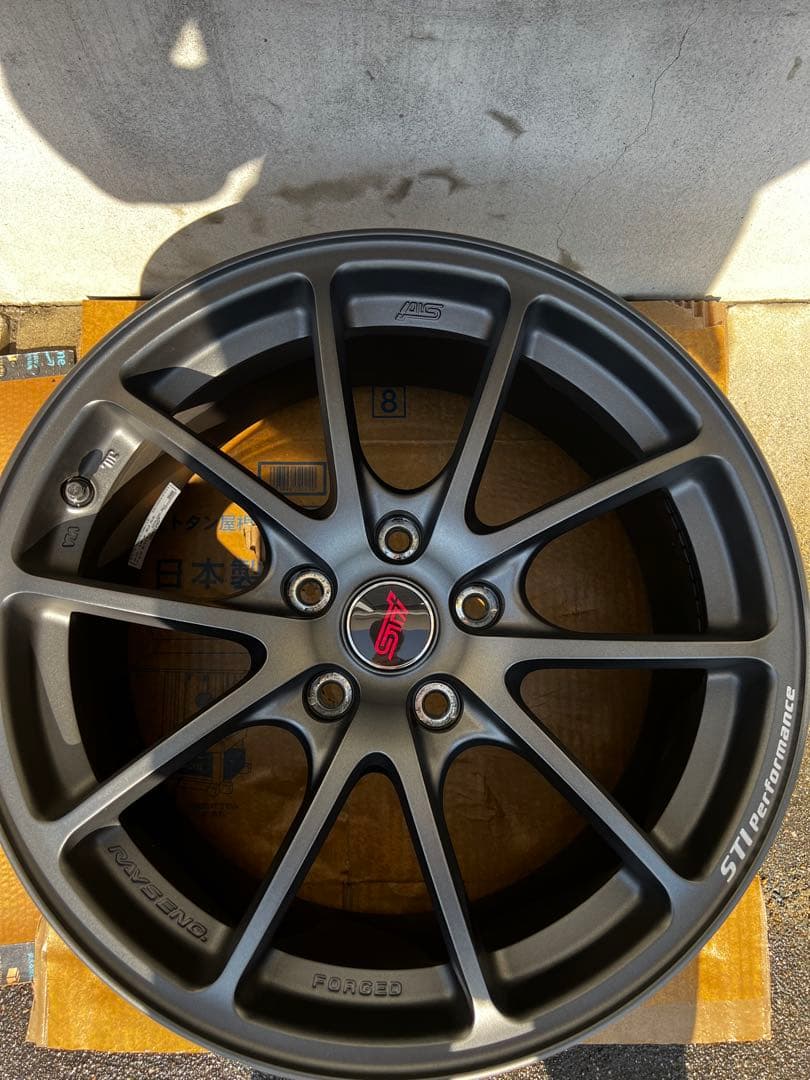 STI パフォーマンスホイール　マットガンブラック　4本セット　スバル　RAYS