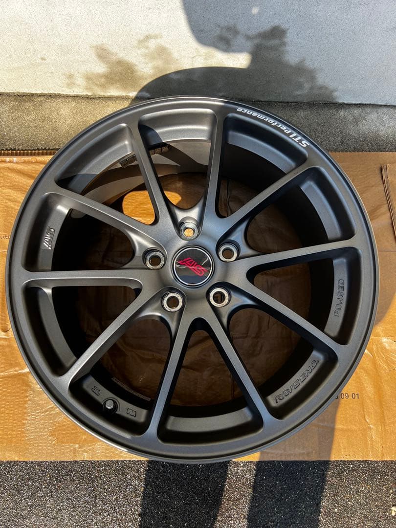STI パフォーマンスホイール　マットガンブラック　4本セット　スバル　RAYS