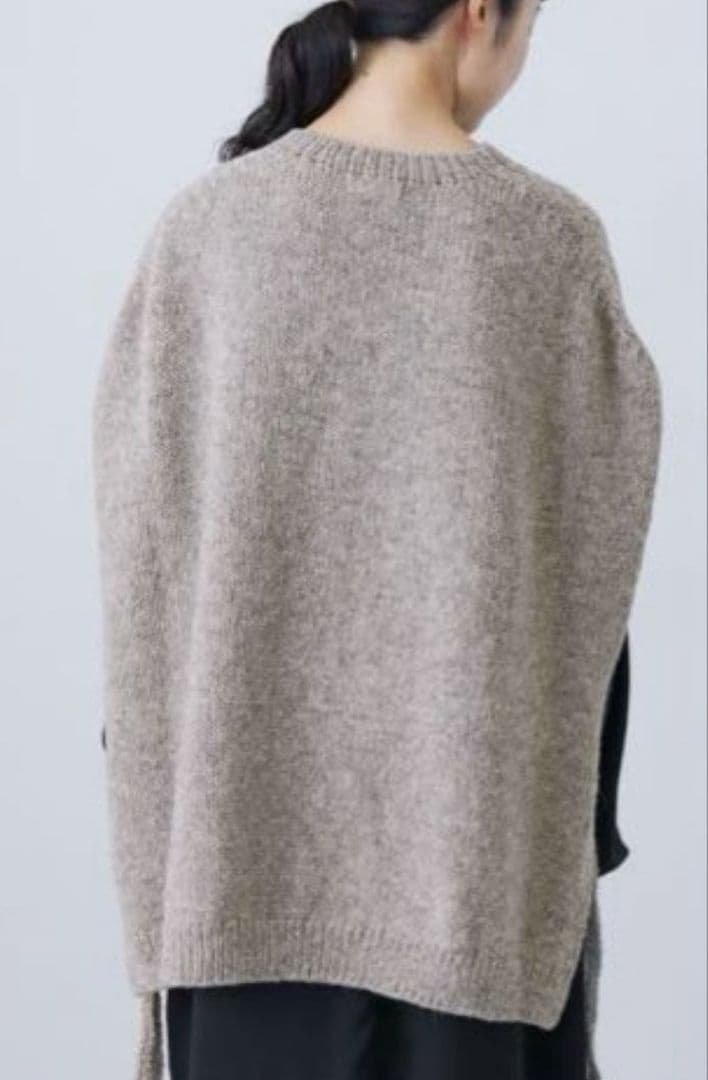 かぐれ ペルーワイドニットベスト GRAY