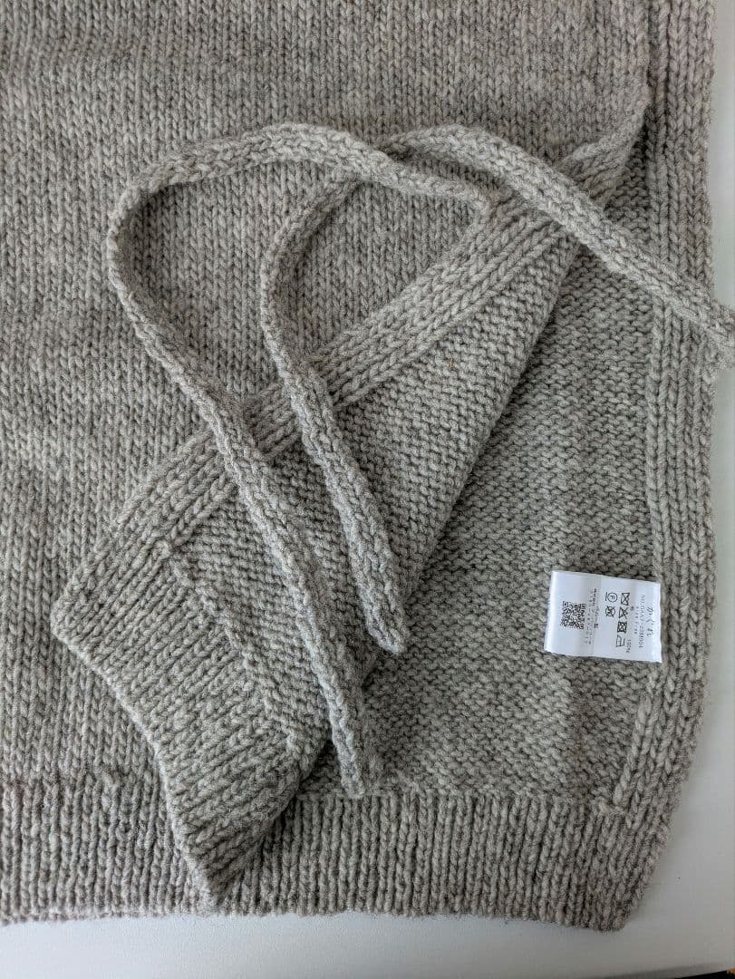 かぐれ ペルーワイドニットベスト GRAY