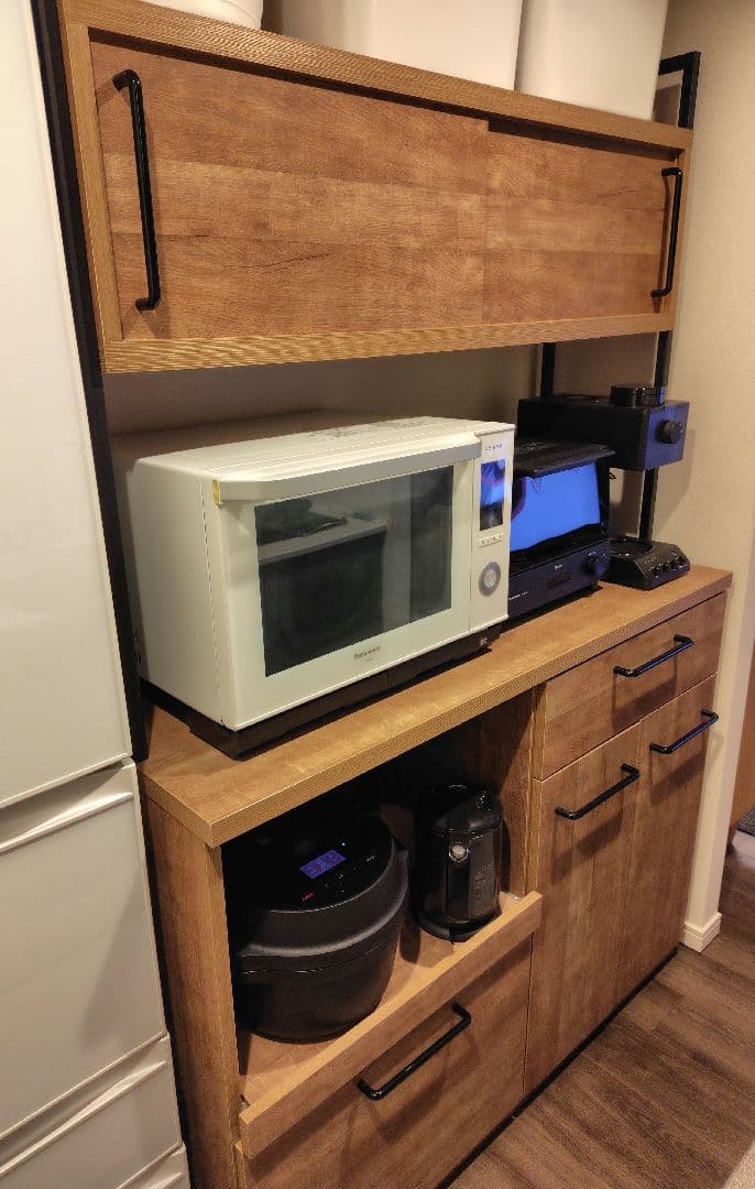 【日本製】木製キッチンボード 120cm幅　（11/7までの出品）