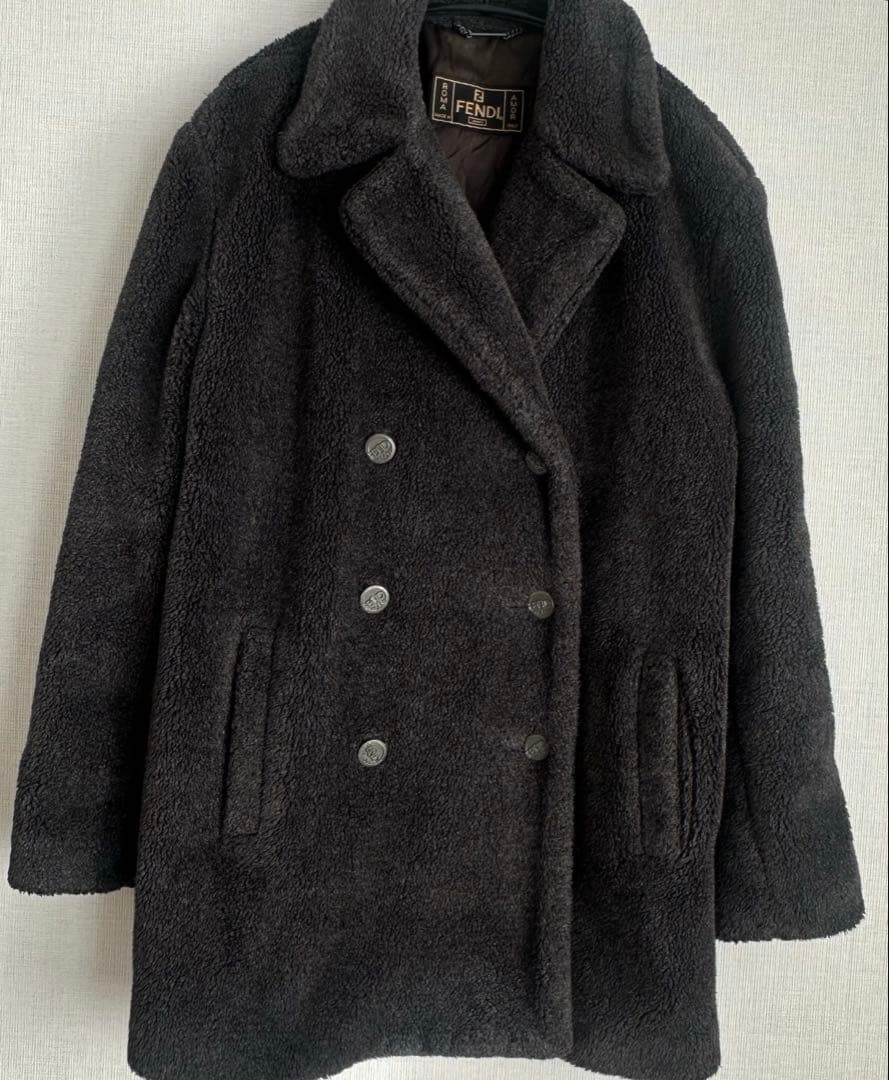 FENDI フェンディ　ボア　ピーコート　テディベアコート　サイズ42