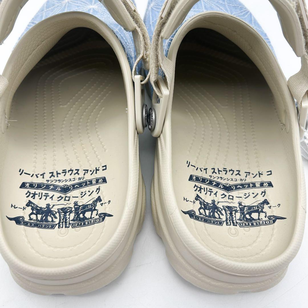 未使用✨Crocs Levi’s サンダル M9/W11 インディゴ