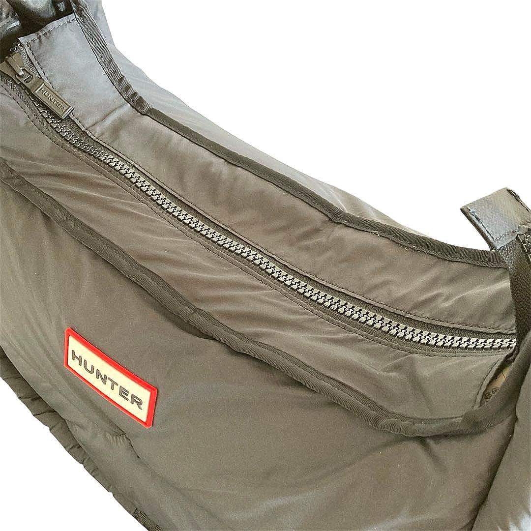 【極美品】HUNTER ハンター フレイムド パファー ラージ ホーボー 肩掛け
