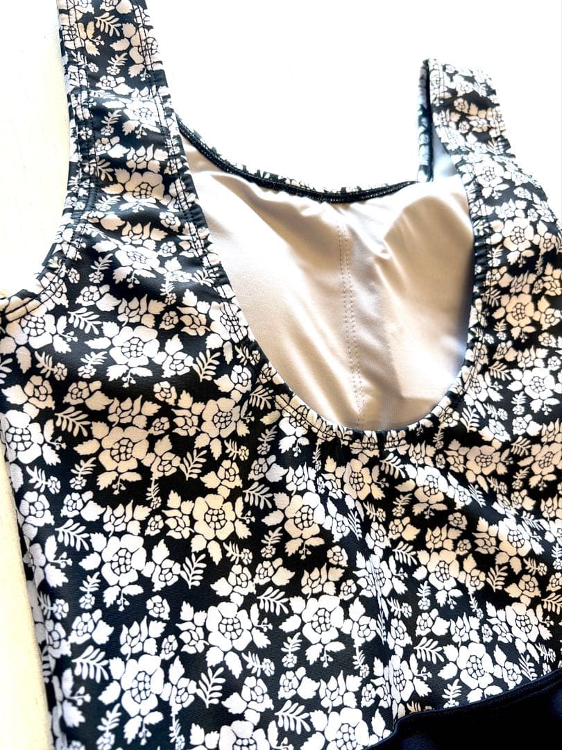 ecobitchbeachstyleブラックタンクトップオールスーツロンジョン