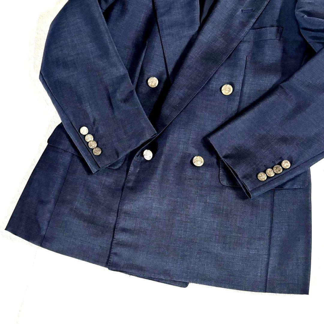 クリスチャン・ディオール ムッシュ メンズ ヴィンテージスーツ ネイビー A5