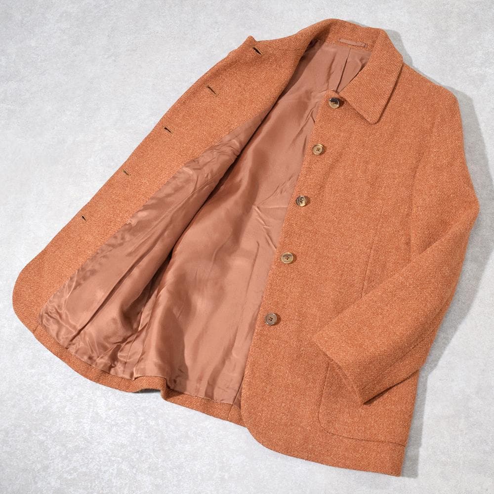 90s 初期 マーガレットハウエル × ハリスツイード ジャケット オレンジ Ⅱ