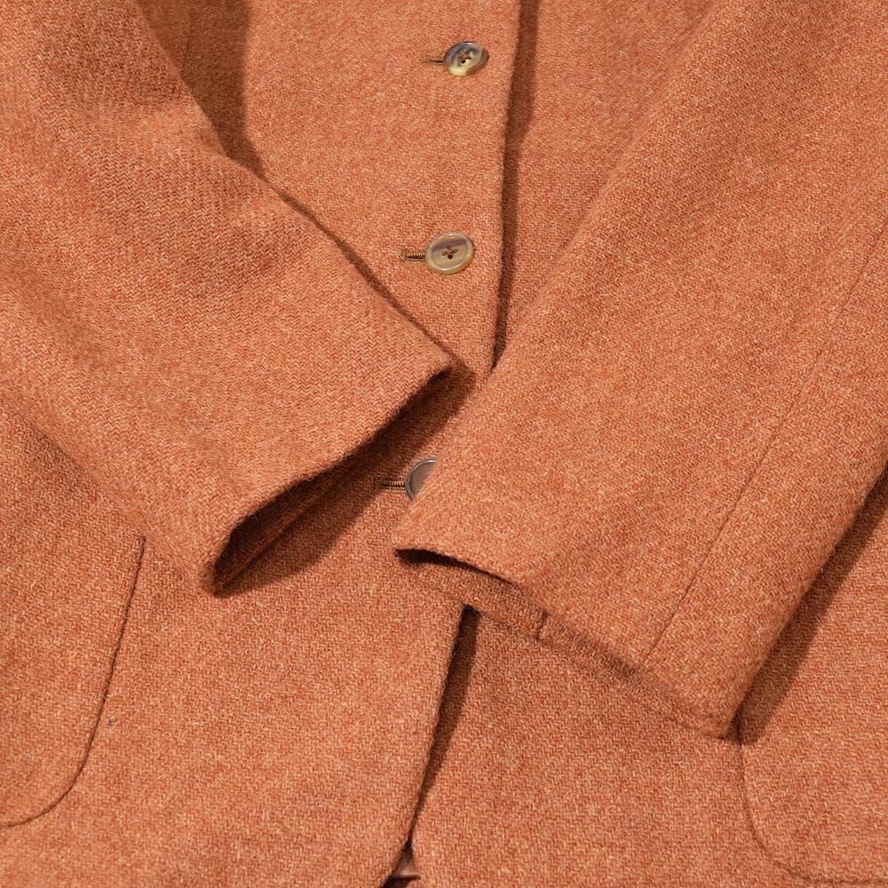 90s 初期 マーガレットハウエル × ハリスツイード ジャケット オレンジ Ⅱ