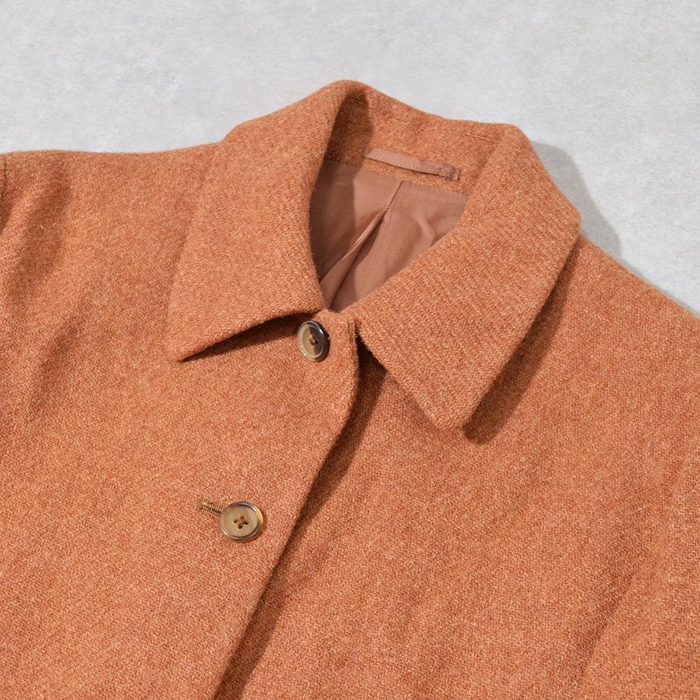 90s 初期 マーガレットハウエル × ハリスツイード ジャケット オレンジ Ⅱ