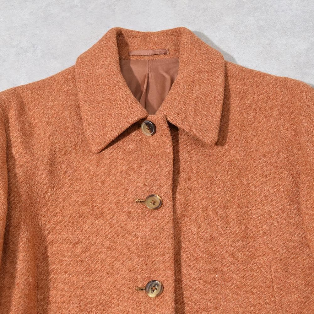 90s 初期 マーガレットハウエル × ハリスツイード ジャケット オレンジ Ⅱ