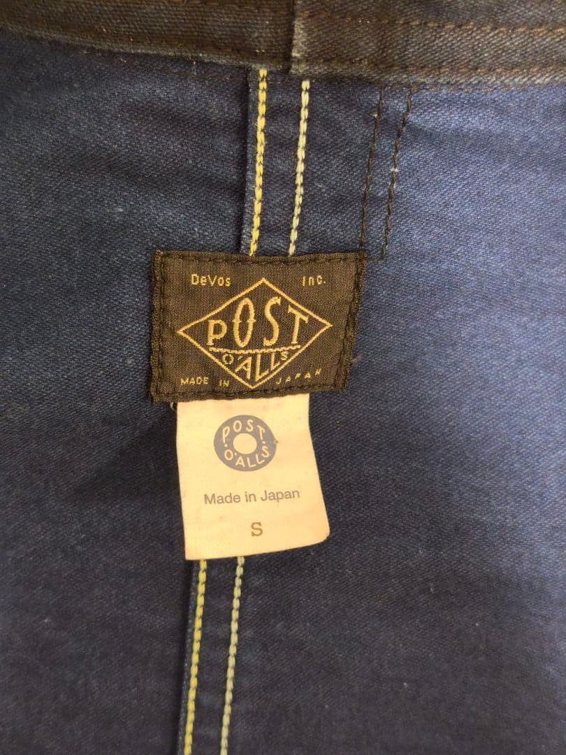 【美品】ポストオーバーオールズ フレンチカバーオール Pos-Travail S