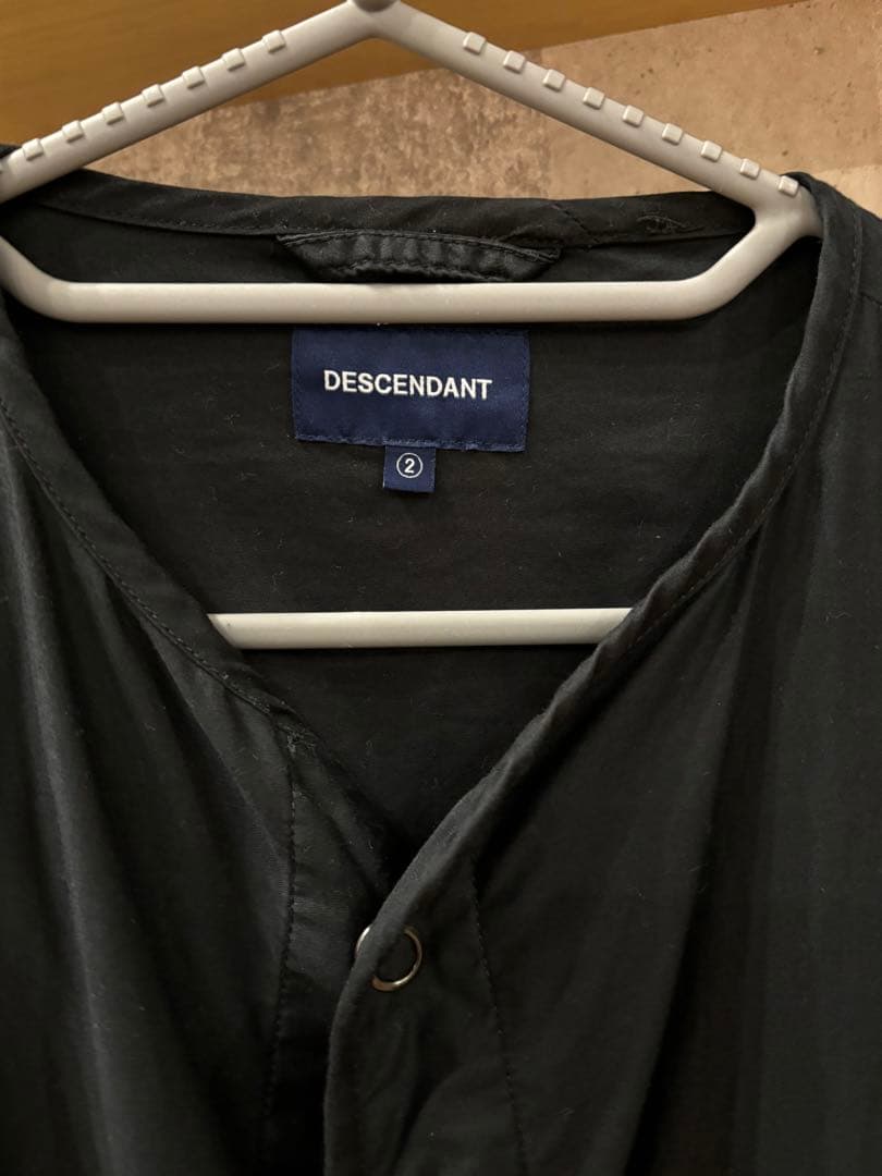 SALE DESCENDANT ノーカラージャケット ブラック サイズ2