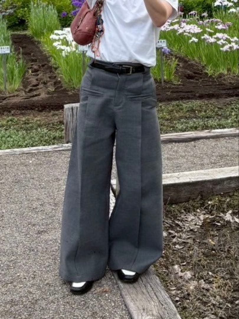 fax copy express スラックス　グレー　M