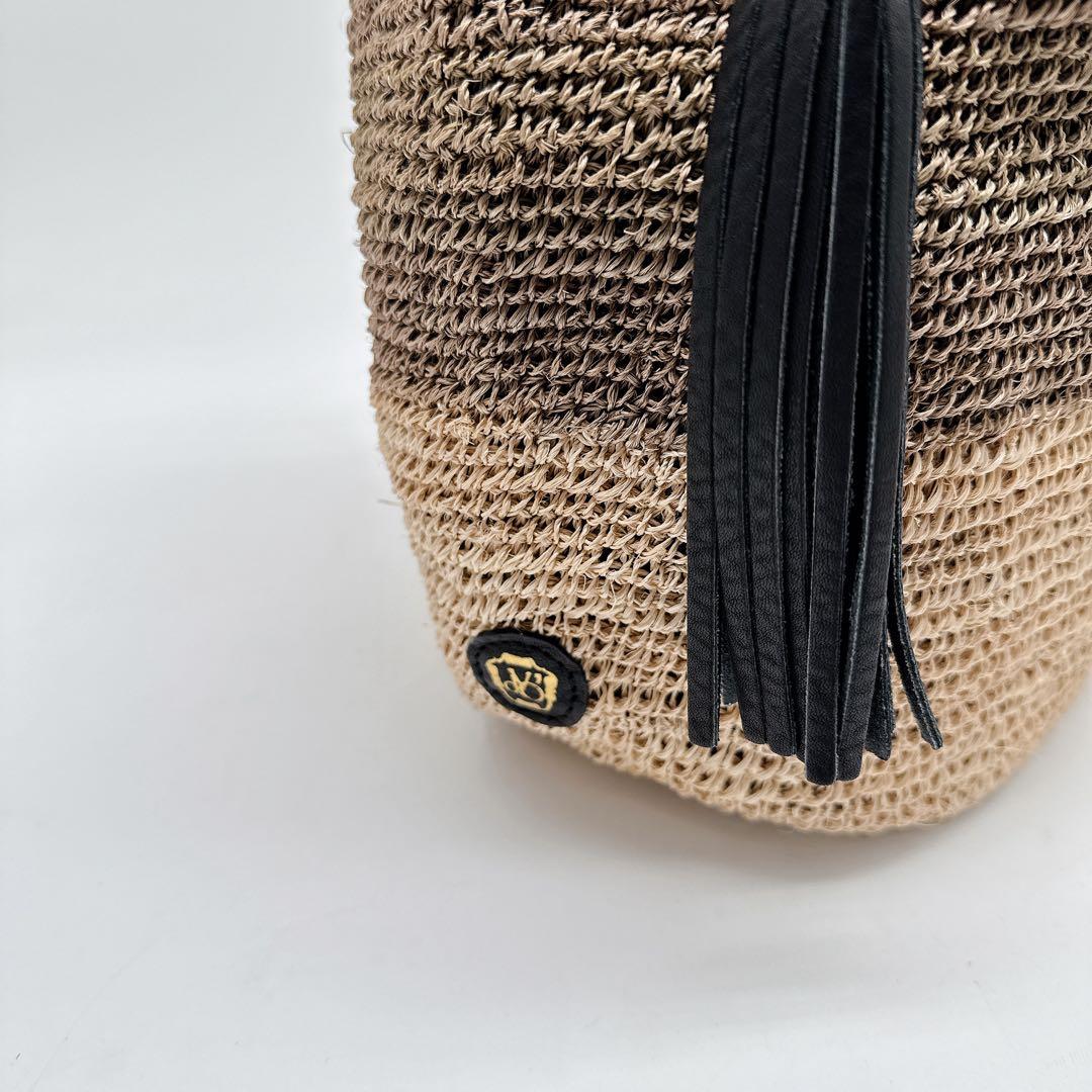 美品✨VIOLAd'ORO ヴィオラドーロ タッセルアバカショルダー