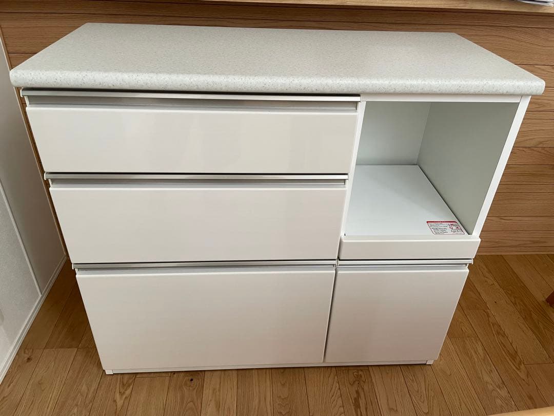 【ニトリ】キッチンカウンター(アルミナ2 100CT WH)