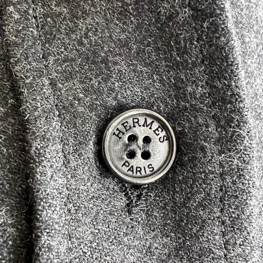 極美品★HERMES★ウール★フラノ★ベルト付★トレンチコート★ワンピース