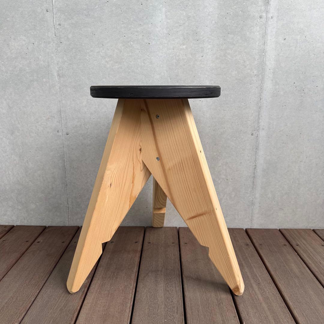 M&M カスタムパフォーマンス 木製スツール 椅子 チェア