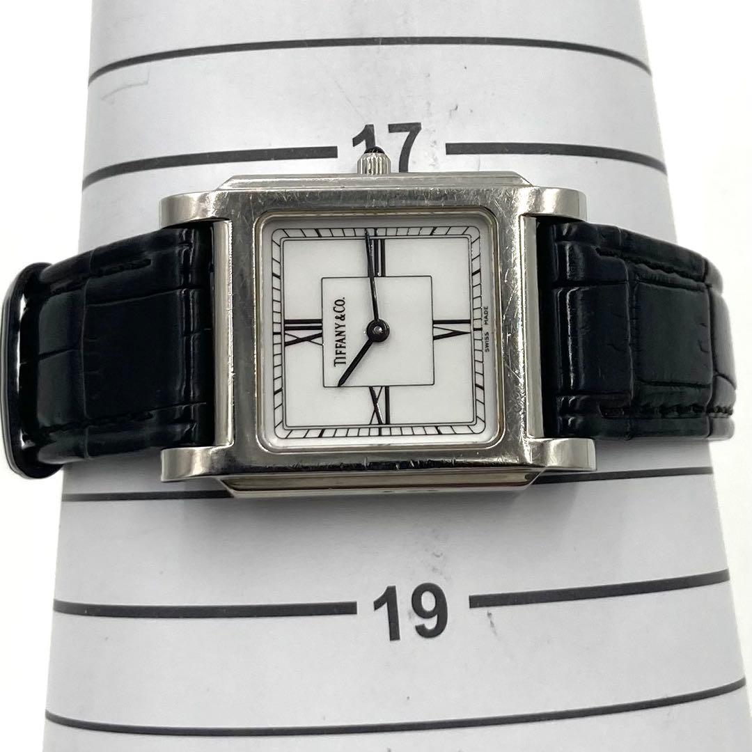 【稼動】 ティファニー 腕時計 クラシック スクエア レディースウォッチ