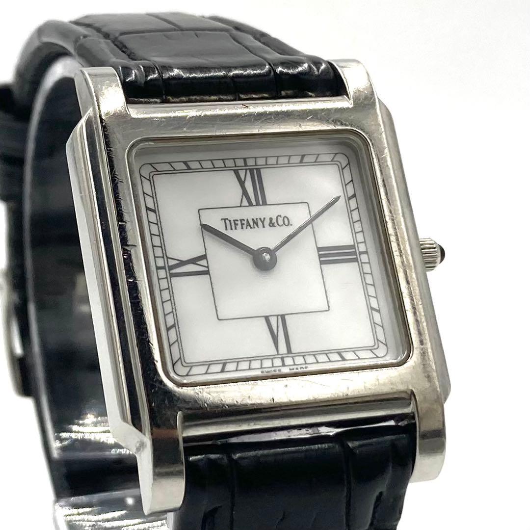 【稼動】 ティファニー 腕時計 クラシック スクエア レディースウォッチ