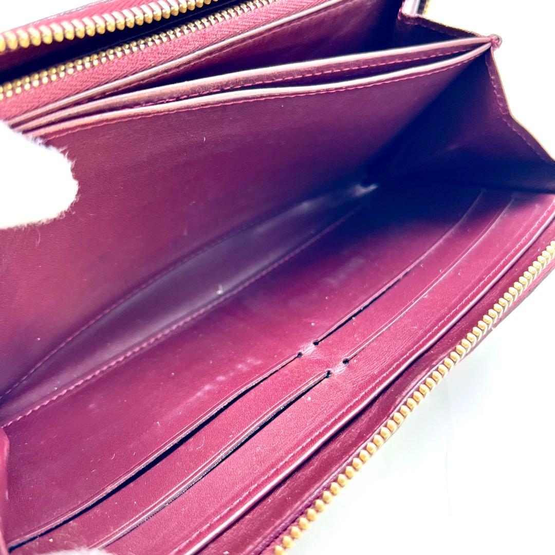 ルイヴィトン ヴェルニ ワイン ジッピーウォレット モノグラム M93575