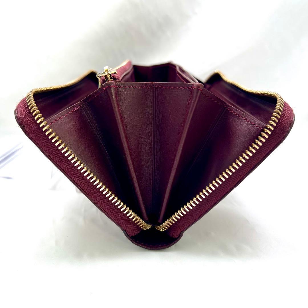 ルイヴィトン ヴェルニ ワイン ジッピーウォレット モノグラム M93575