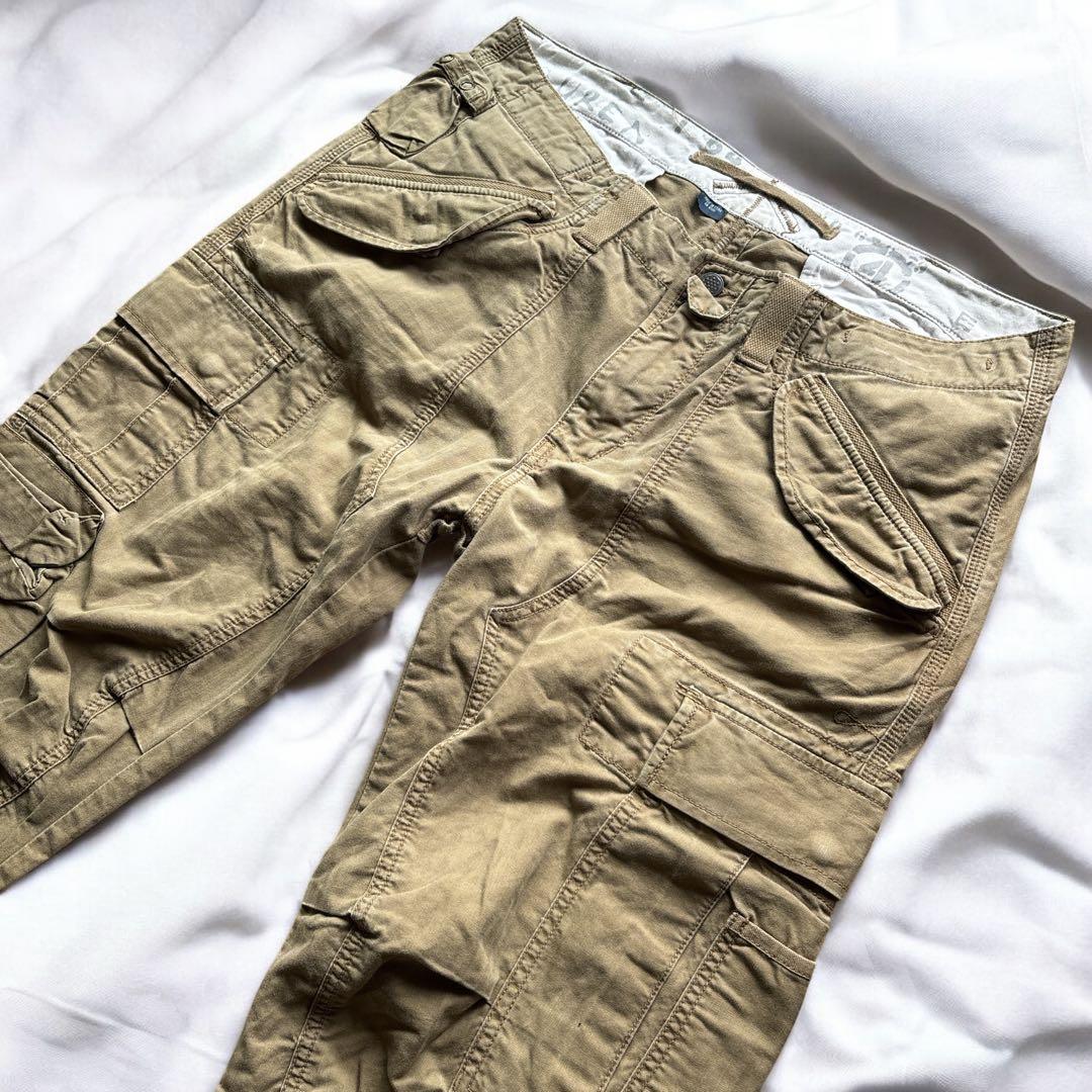 ✨ビッグサイズ36インチ✨ラルフローレン　パラシュートパンツ カーキ