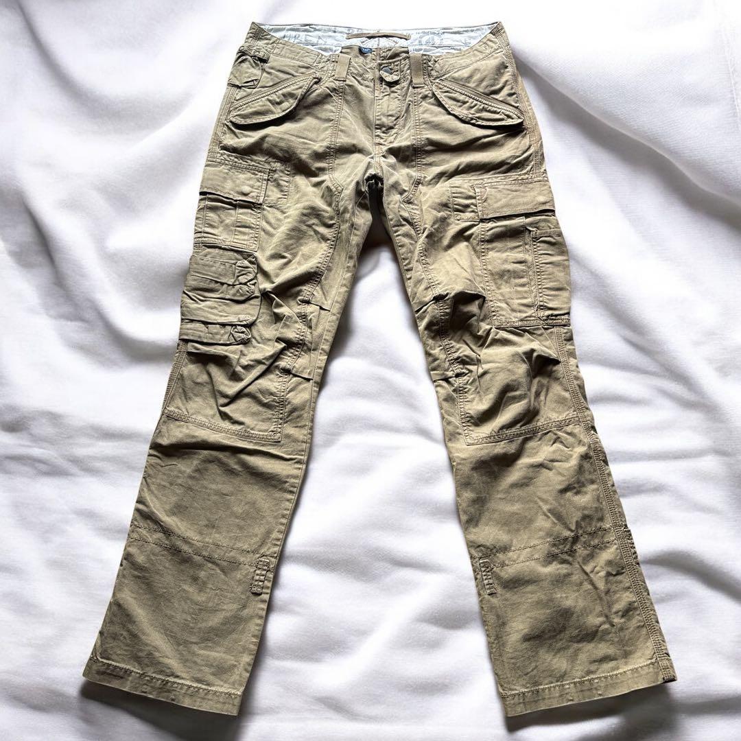 ✨ビッグサイズ36インチ✨ラルフローレン　パラシュートパンツ カーキ