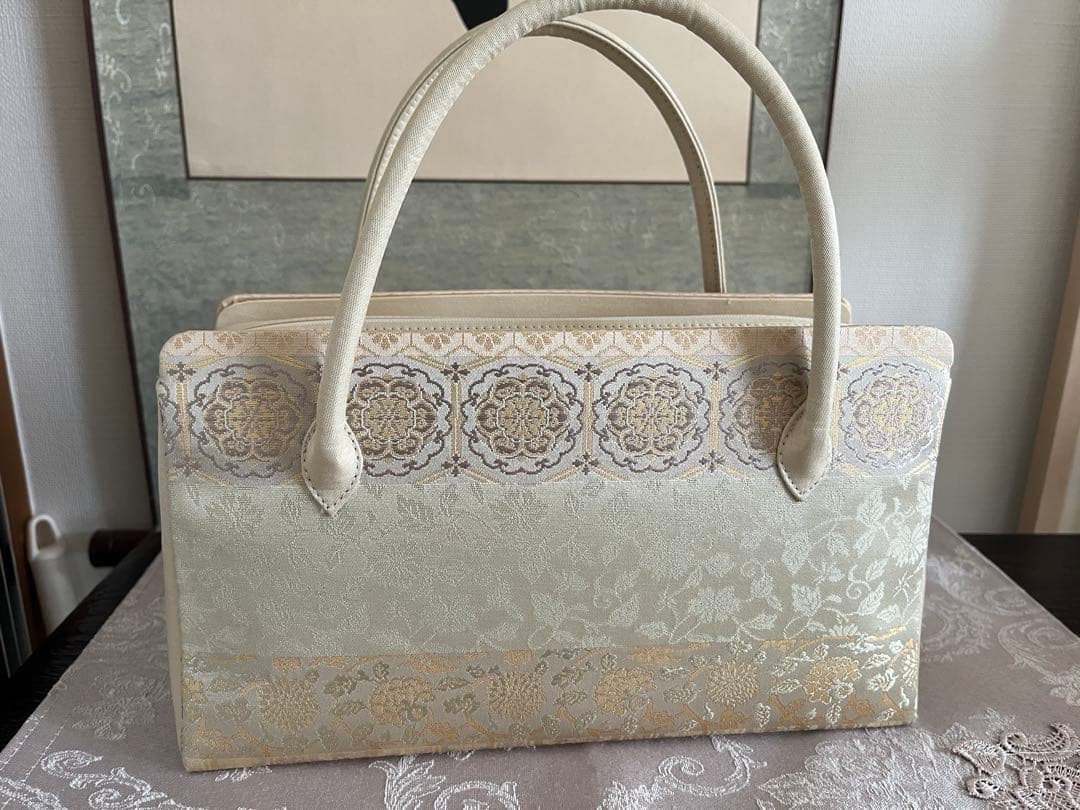 【美品】正絹 高級和装バッグ