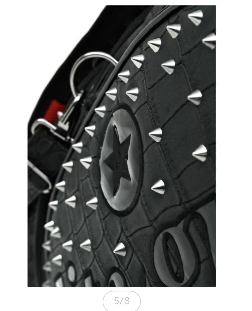 【新品未使用】エリートグリップ　限定品キャディバッグ　クロコダイル　スタッズ