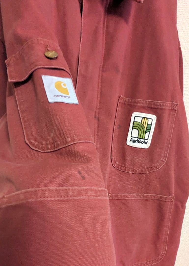 ※コバルトブルーさま専用※Carhartt　チョアコート　ダック地　赤