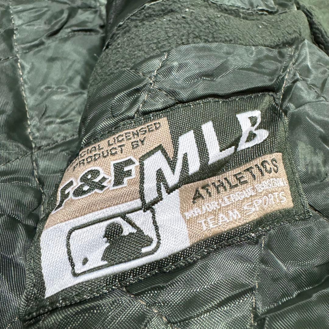 90s NewYork Yankees スタジャン フリース グリーン 希少 L