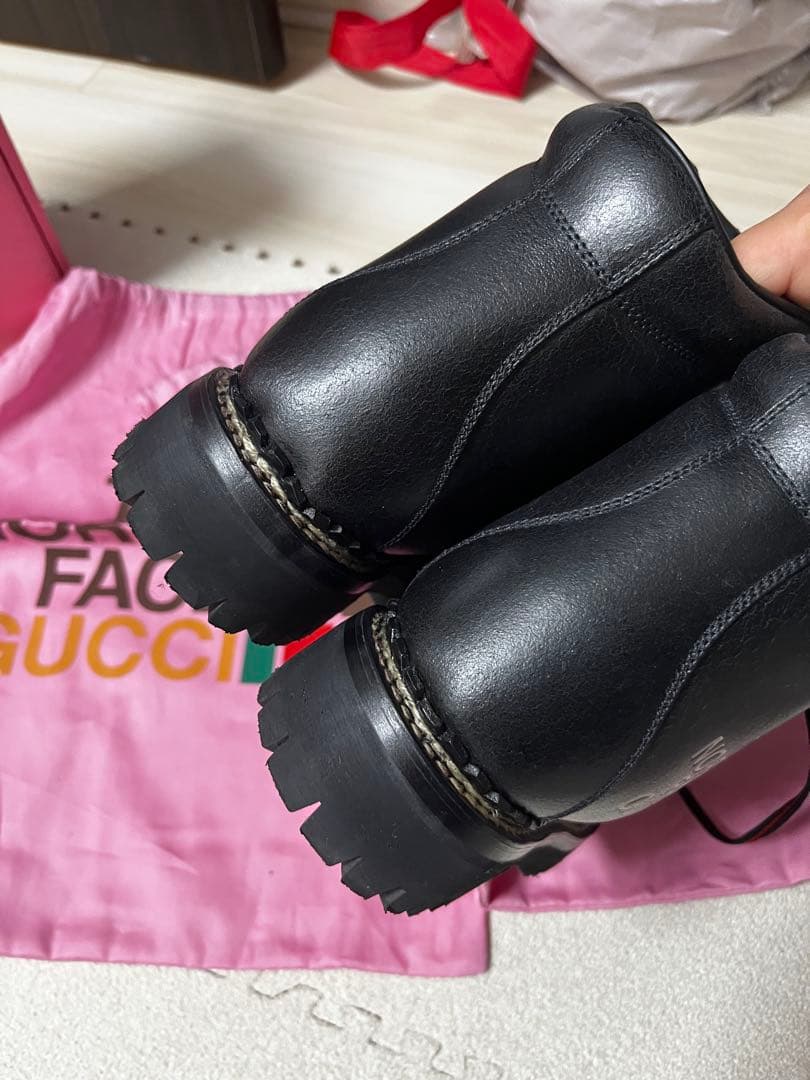 GUCCI×THE NORTH FACE レザー マウンテンブーツ箱付き