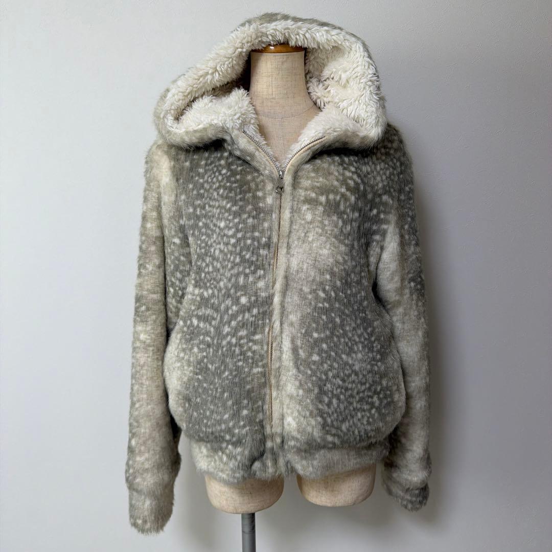 希少　完売　美品　ツモリチサト ゴマアザラシ　ファーブルゾン　パーカー　正規品