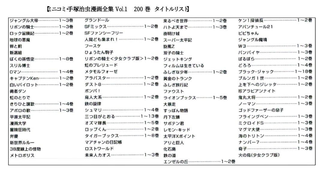 ミニコミ 手塚治虫 漫画全集 vol.1 全200巻と0マガジン セット