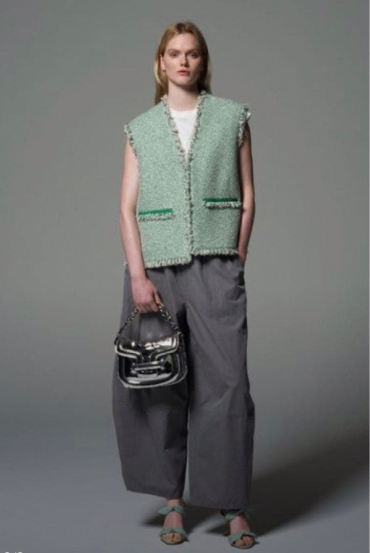 完売☆Drawer ドゥロワー 2024 コットンベイカーパンツ