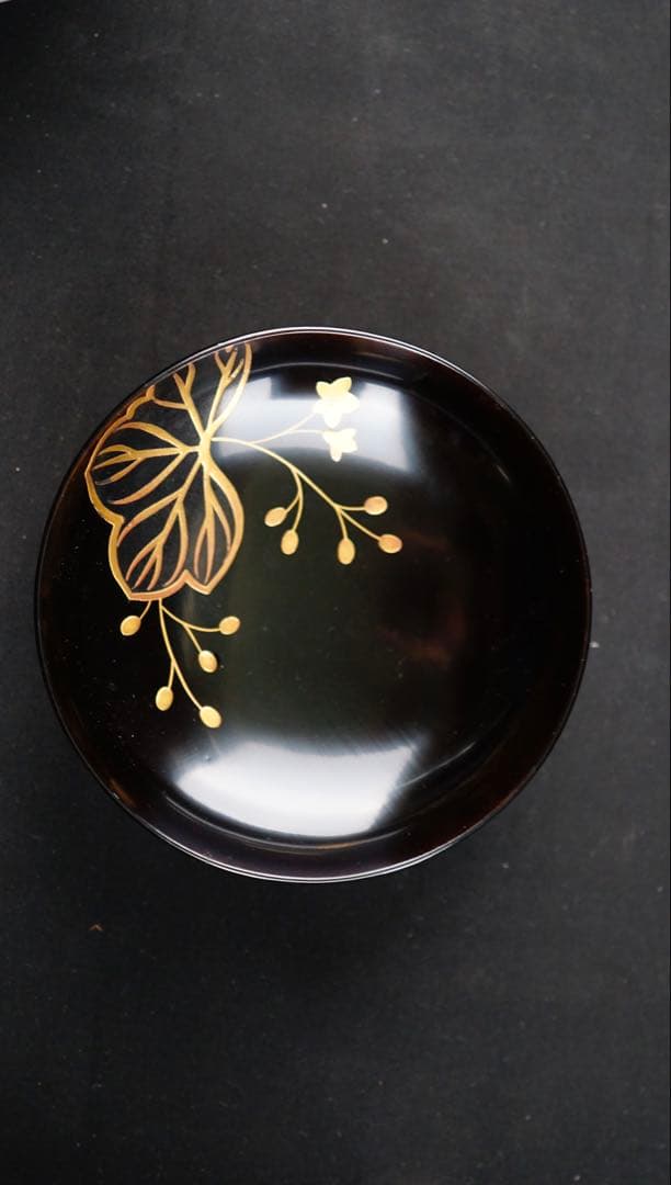 蒔絵　葵紋　菓子椀　10客　共箱