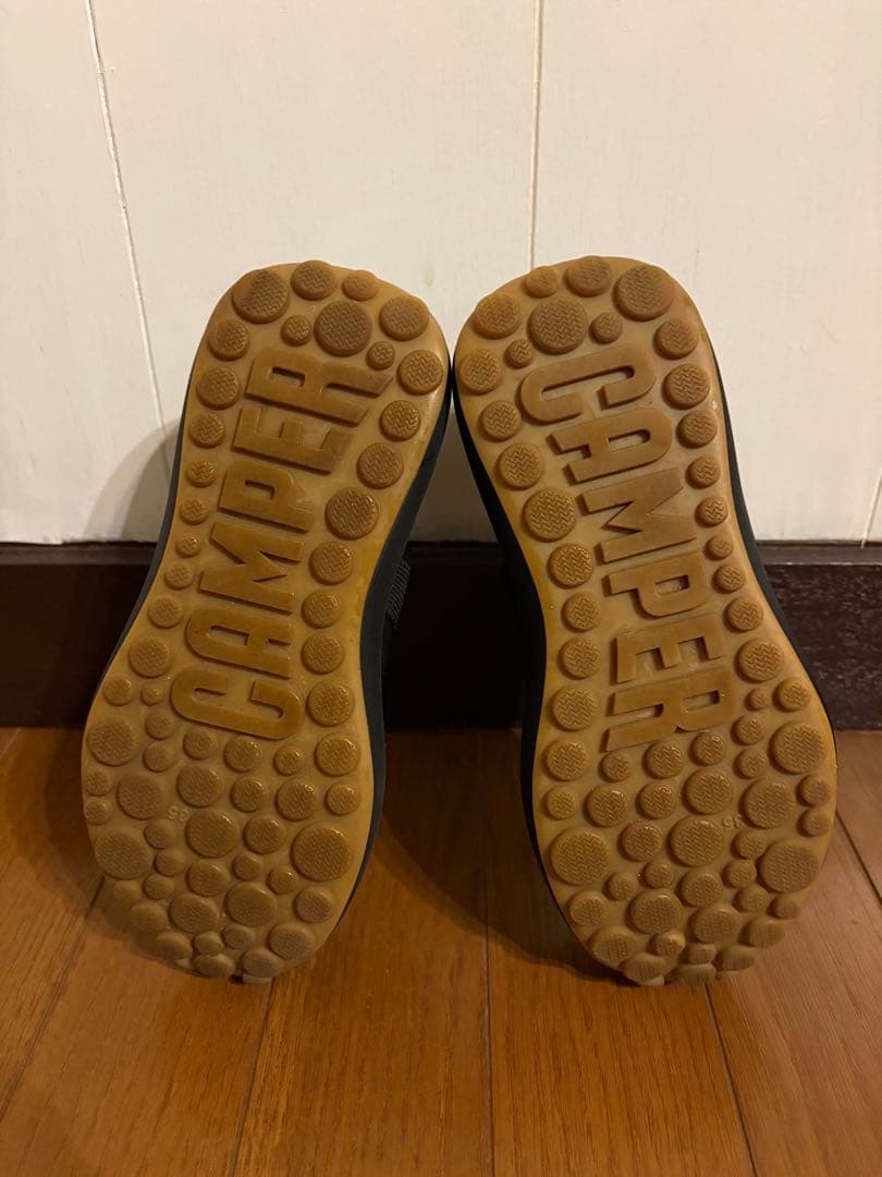 新作　CAMPER カンペール 黒　シューズ ペタローズアセンズ