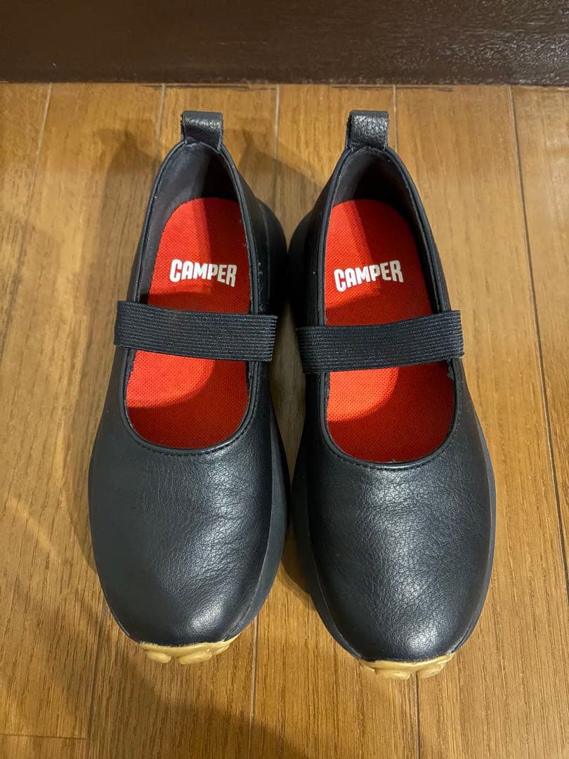 新作　CAMPER カンペール 黒　シューズ ペタローズアセンズ