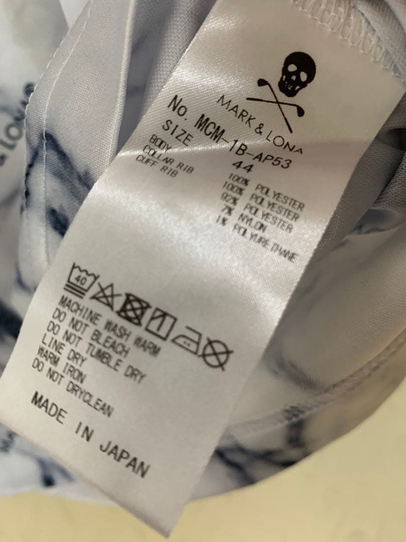 MARK & LONA マーブルポロシャツ 44
