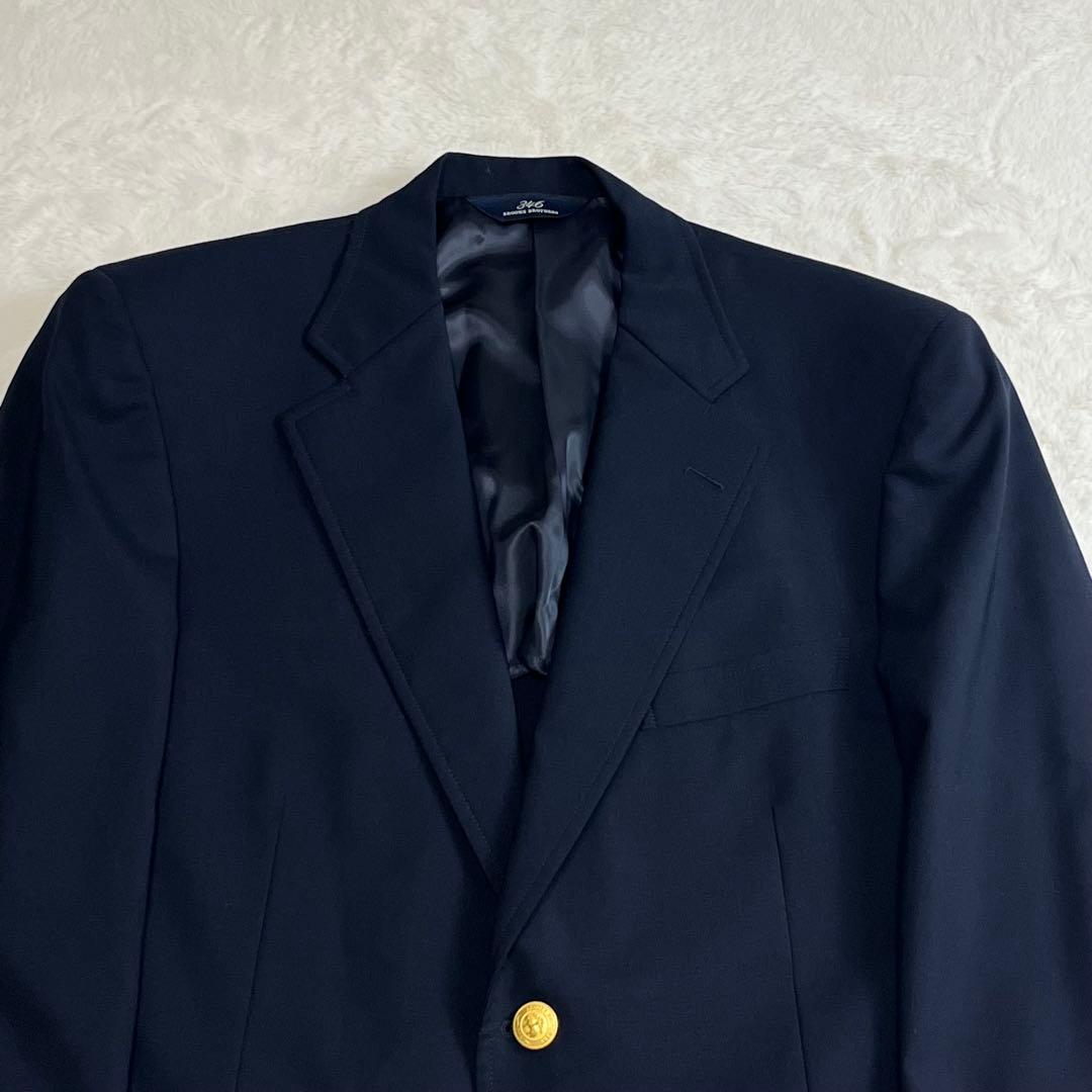 ブルックスブラザーズ 紺ブレ シングル ジャケット 金ボタン 346