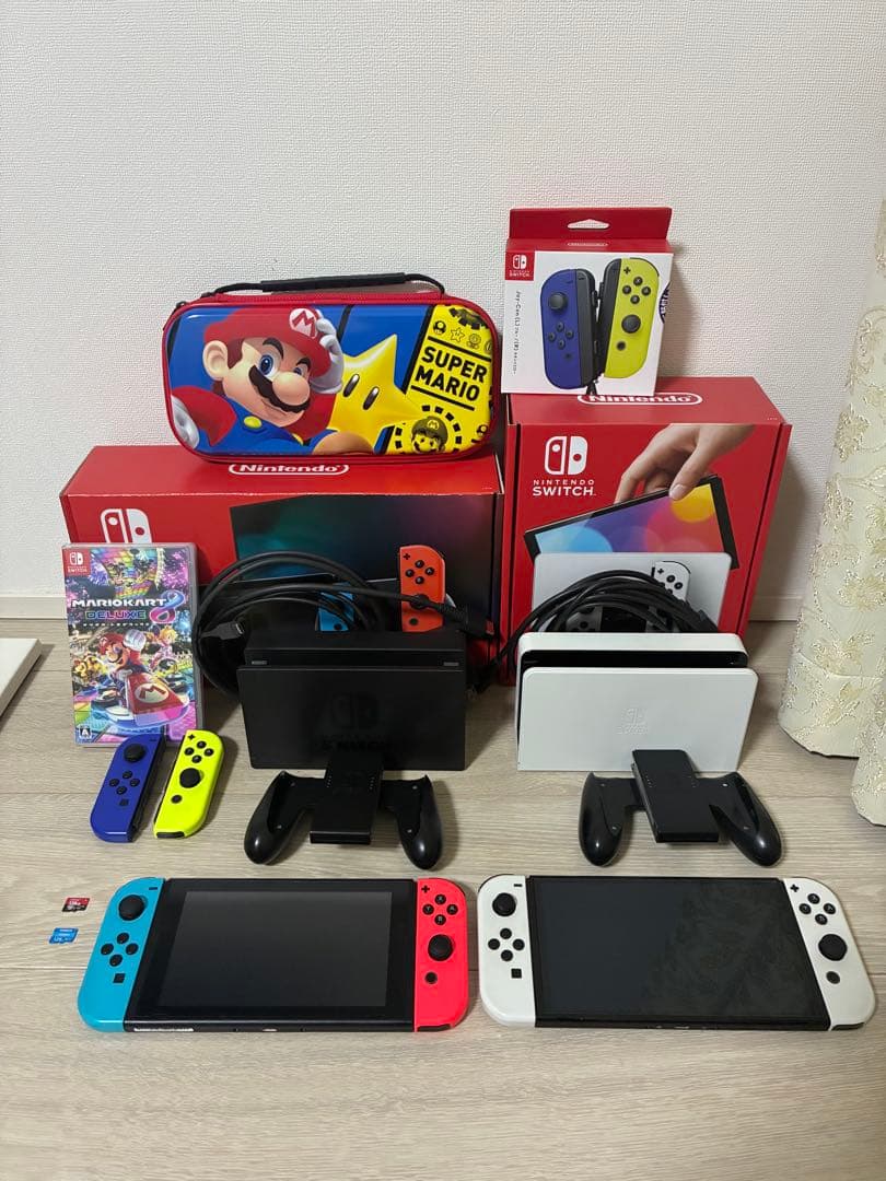 【2台分】NintendoSwitch microSD128GB 有機EL本体