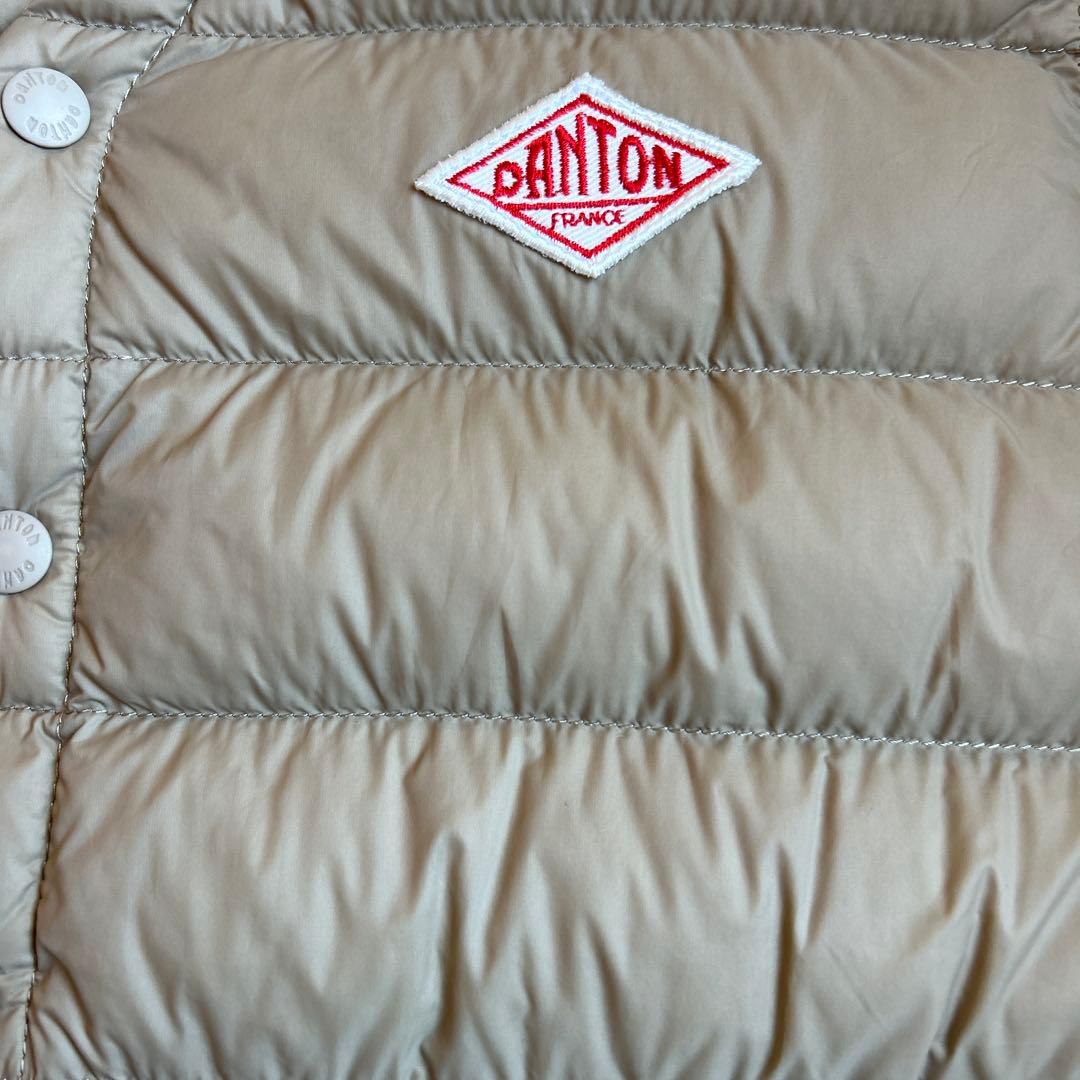 DANTON ダウンベスト サイズ34 ベージュ　ダントン インナーダウンベスト